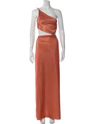 Pre-owned Baobab One-shoulder Long Dress W/ Tags In Orange