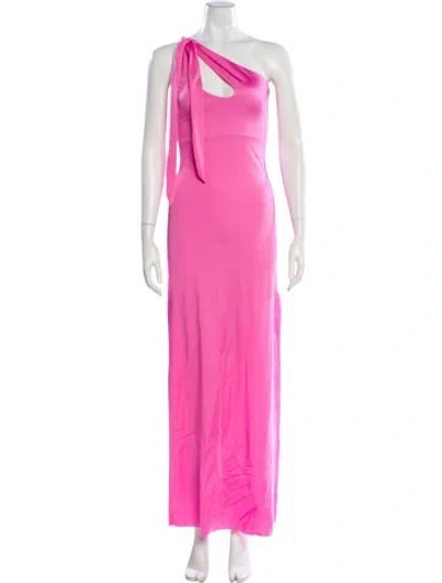 Pre-owned Baobab One-shoulder Long Dress W/ Tags In Pink