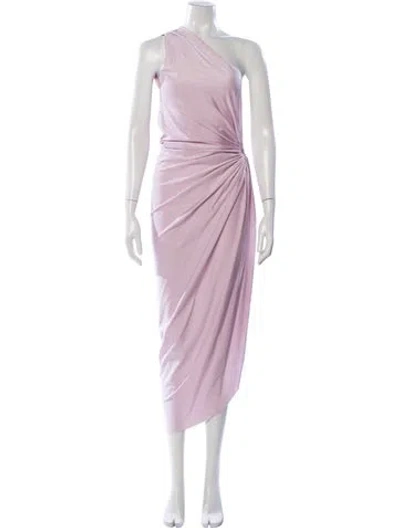 Pre-owned Baobab One-shoulder Midi Length Dress In Purple