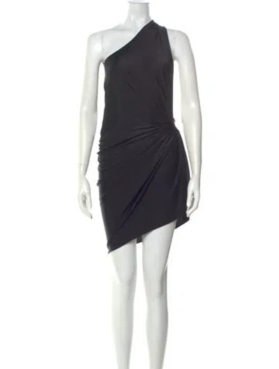 Pre-owned Baobab One-shoulder Mini Dress In Black