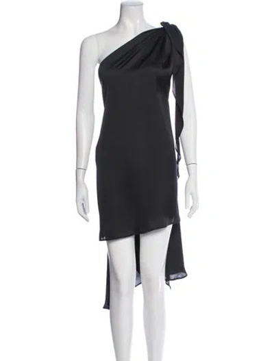 Pre-owned Baobab One-shoulder Mini Dress In Black