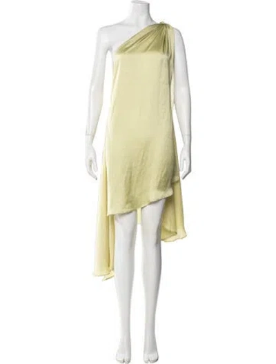 Pre-owned Baobab One-shoulder Mini Dress In Green