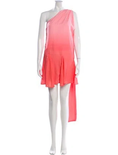 Pre-owned Baobab One-shoulder Mini Dress In Orange