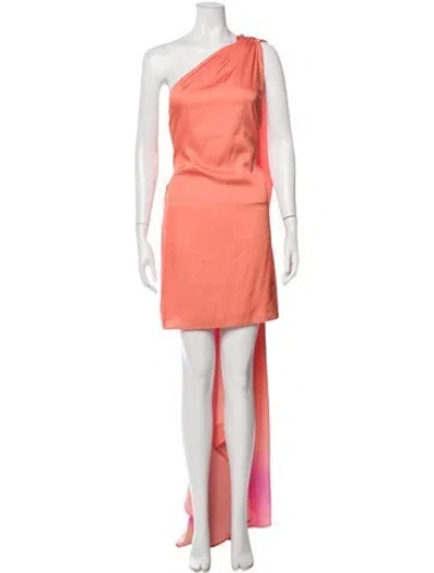 Pre-owned Baobab One-shoulder Mini Dress In Orange
