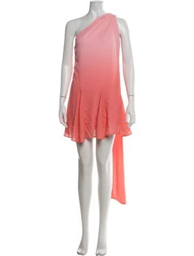 Pre-owned Baobab One-shoulder Mini Dress In Orange