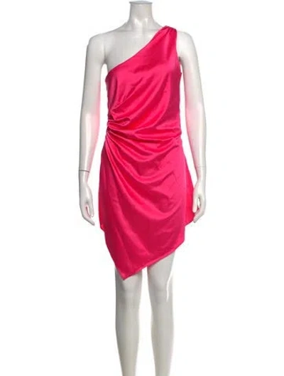 Pre-owned Baobab One-shoulder Mini Dress In Pink