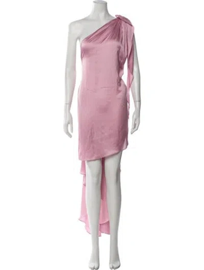 Pre-owned Baobab One-shoulder Mini Dress In Pink