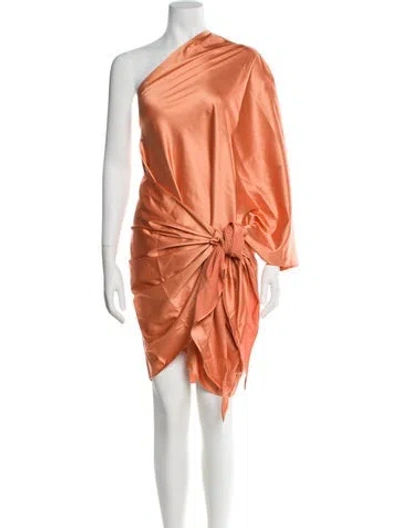 Pre-owned Baobab One-shoulder Mini Dress W/ Tags In Orange