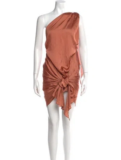 Pre-owned Baobab One-shoulder Mini Dress W/ Tags In Pink
