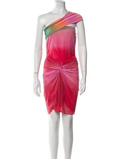 Pre-owned Baobab One-shoulder Mini Dress W/ Tags In Red