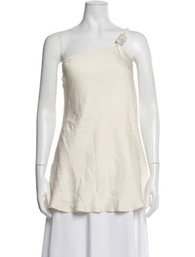 Pre-owned Baobab One-shoulder Sleeveless Top W/ Tags In Neutrals