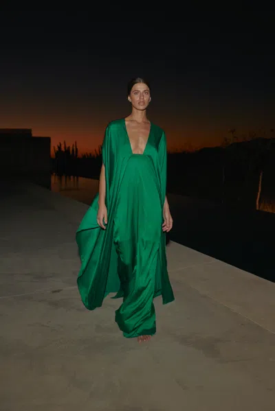 Baobab Pietro Maxi Dress In Green