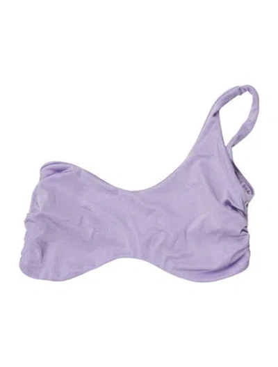 Pre-owned Baobab Pleated Accents Top W/ Tags In Purple