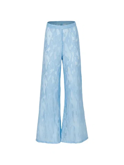 Baobab Porto Hose Mit Transparenter Spitze In Blue