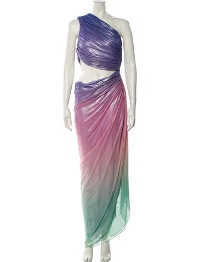 Pre-owned Baobab Printed Long Dress In Multi