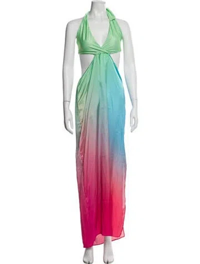 Pre-owned Baobab Printed Long Dress In Multi