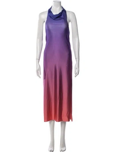 Pre-owned Baobab Printed Long Dress In Multi