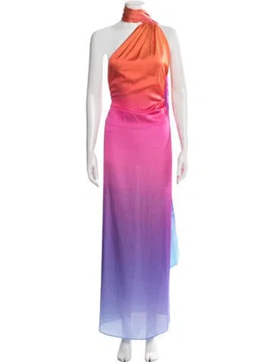 Pre-owned Baobab Printed Long Dress In Pink