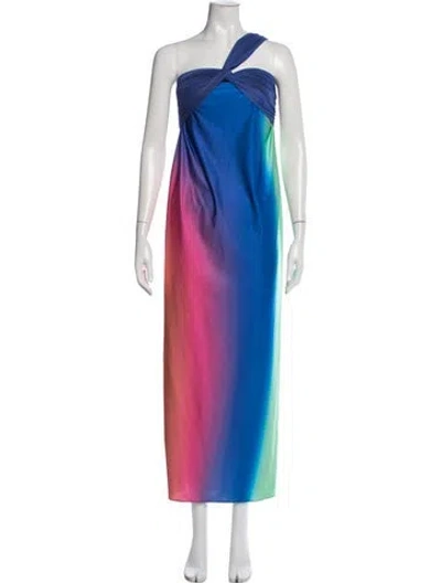 Pre-owned Baobab Printed Long Dress W/ Tags In Blue