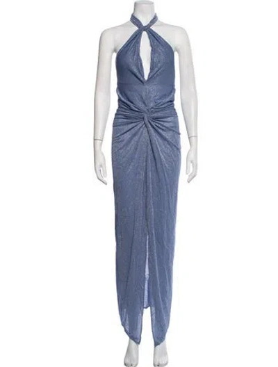 Pre-owned Baobab Printed Long Dress W/ Tags In Blue