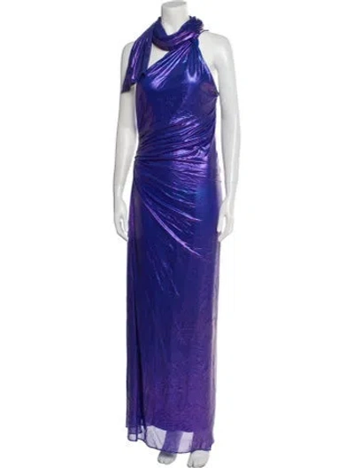 Pre-owned Baobab Printed Long Dress W/ Tags In Purple