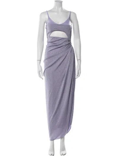 Pre-owned Baobab Printed Long Dress W/ Tags In Purple