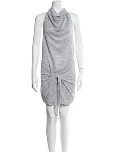 Pre-owned Baobab Printed Mini Dress In Multicolor