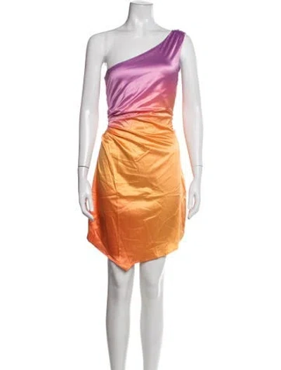 Pre-owned Baobab Printed Mini Dress In Orange