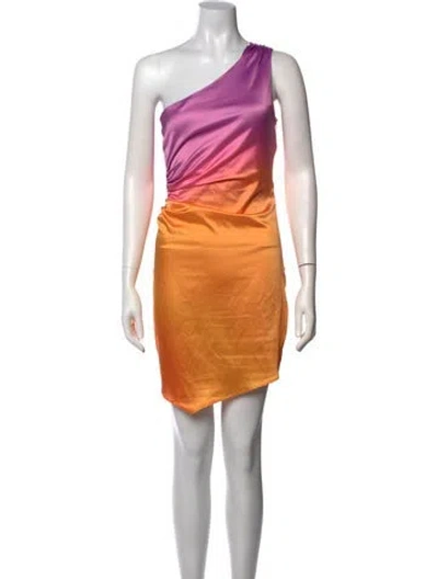 Pre-owned Baobab Printed Mini Dress In Orange