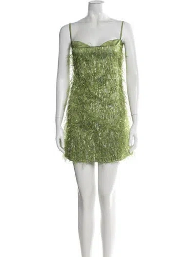 Pre-owned Baobab Printed Mini Dress W/ Tags In Green