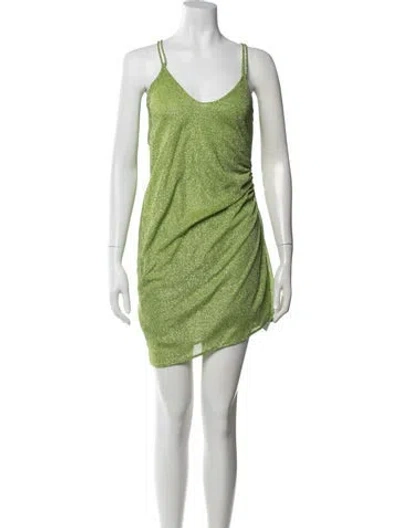 Pre-owned Baobab Printed Mini Dress W/ Tags In Green