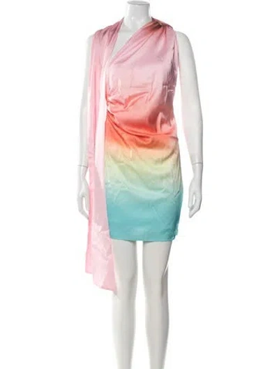 Pre-owned Baobab Printed Mini Dress W/ Tags In Pink