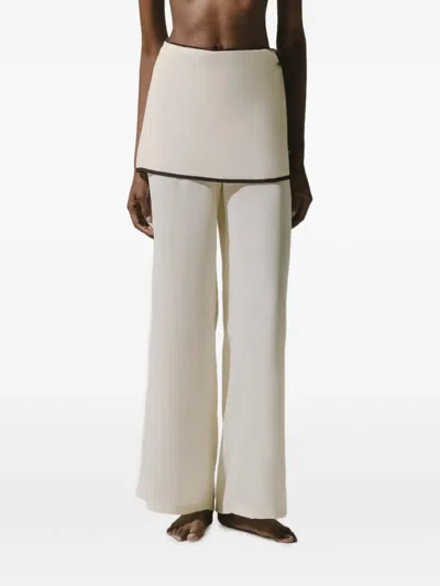 Baobab Renata Layered Trousers In White