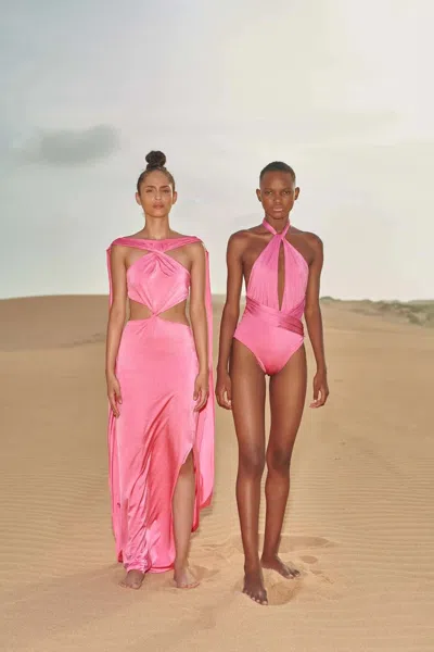 Baobab Ribera Maxi Dress In Pink