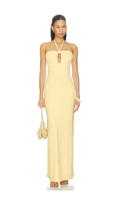 Baobab Romina Maxi Dress In Yellow