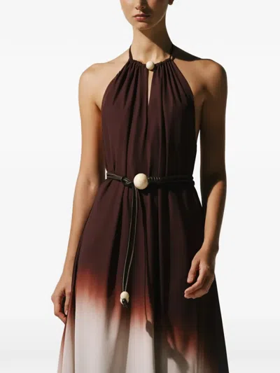 Baobab Rondine Cutout Maxi Dress In White