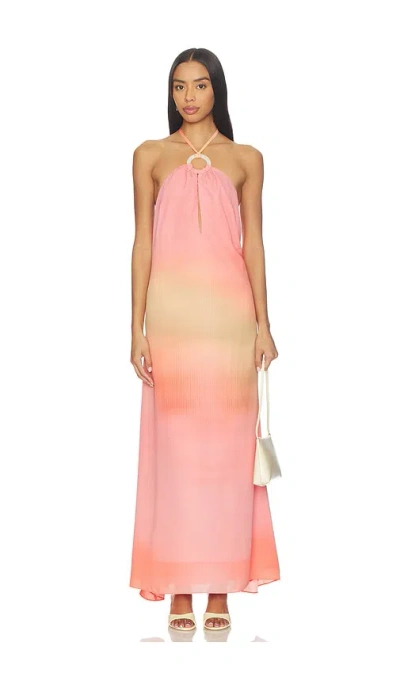 Baobab Rondine Maxi Dress In Pink