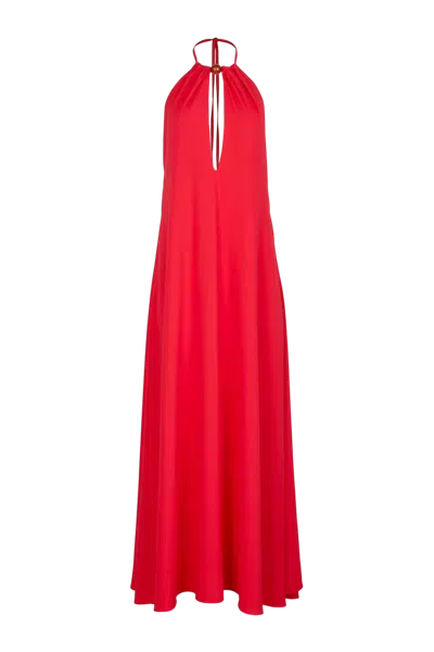 Baobab Rondine Maxi Dress In Red