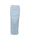 Baobab Ruched Mesh Pareo In Blue
