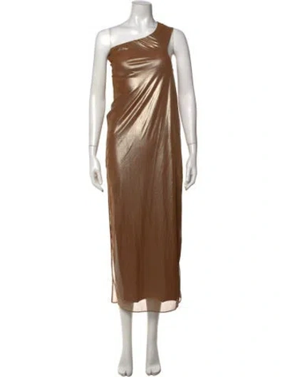 Pre-owned Baobab Scoop Neck Long Dress In Brown