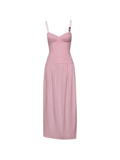 Baobab Simona Sweetheart Maxi Dress In Pink