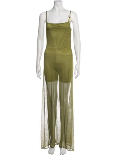 Pre-owned Baobab Square Neckline In Green