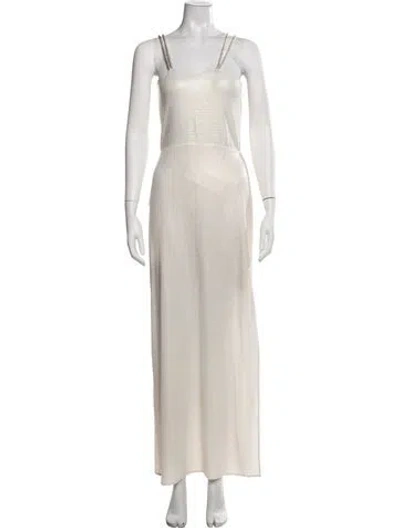 Pre-owned Baobab Square Neckline Long Dress In Gold