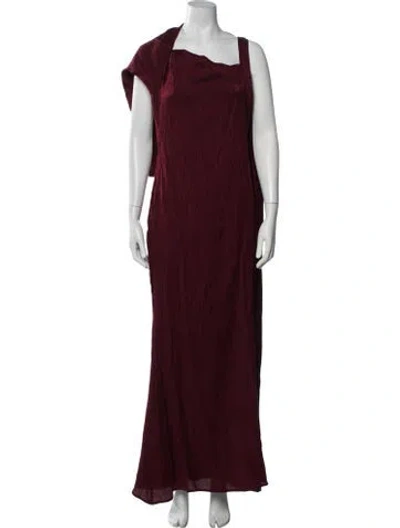 Pre-owned Baobab Square Neckline Long Dress W/ Tags In Burgundy