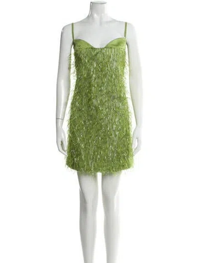 Pre-owned Baobab Square Neckline Mini Dress W/ Tags In Green