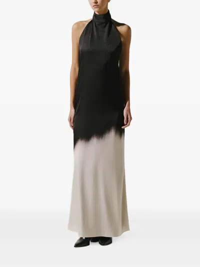 Baobab Stella Maxikleid Mit Ombré-effekt In Black