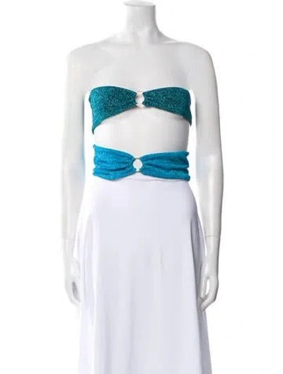 Pre-owned Baobab Strapless Crop Top In Multi