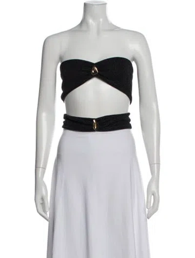 Pre-owned Baobab Strapless Crop Top W/ Tags In Purple