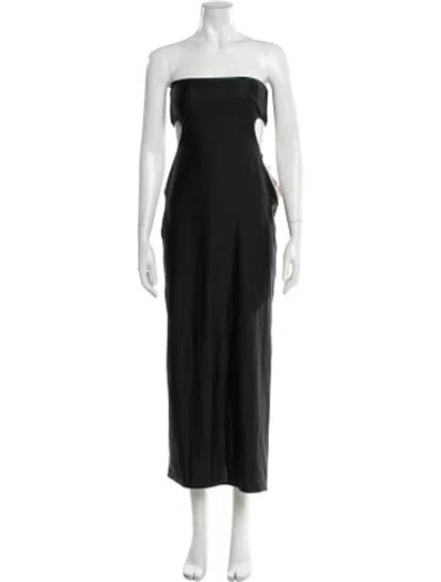 Pre-owned Baobab Strapless Long Dress W/ Tags In Black