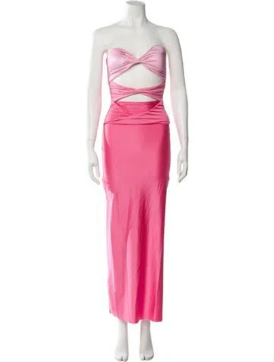 Pre-owned Baobab Strapless Long Dress W/ Tags In Pink